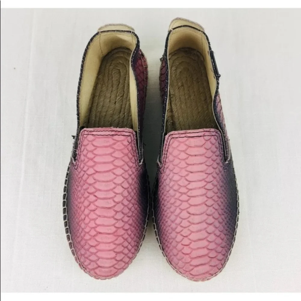 Prism‎ London 39 Espadrilles Faux Snakeskin Shoes